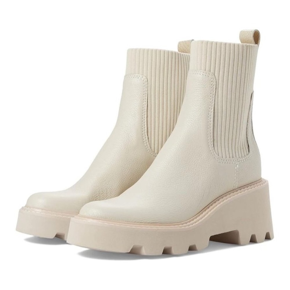 Dolce Vita Hoven Platform Boots in Ivory